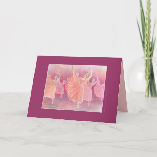 花のワルツ バレエグリーティングカード シーズンカード (正面)