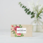 花のヴィンテージのお母さんのテレホンカード情報の接触 コーリングカード (スタンド正面)