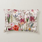 花のヴィンテージのパターンの組み合わせ。ヴィンタ アクセントクッション (裏面)