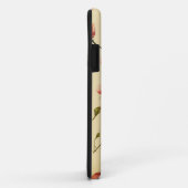 花のヴィンテージのピンクのガーリーなオフホワイトの20年代のアール・デコ Case-Mate iPhoneケース (裏面/右)