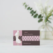 花のヴィンテージのファッションのデザインのマネキンのコンサルタント 名刺 (スタンド正面)