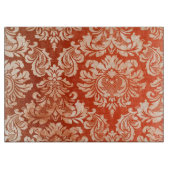 花のヴィンテージの壁紙の背景 カッティングボード (正面)