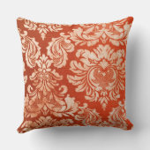 花のヴィンテージの壁紙の背景 クッション (裏面)