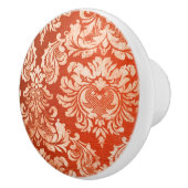 花のヴィンテージの壁紙の背景 セラミックノブ (右)