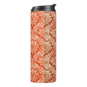 花のヴィンテージの壁紙の背景 タンブラー (回転左)