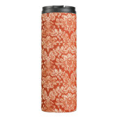 花のヴィンテージの壁紙の背景 タンブラー (裏面)