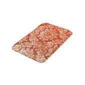 花のヴィンテージの壁紙の背景 バスマット (アングル)