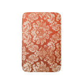 花のヴィンテージの壁紙の背景 バスマット (正面縦)