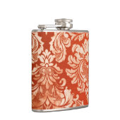 花のヴィンテージの壁紙の背景 フラスク (右)