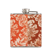 花のヴィンテージの壁紙の背景 フラスク (裏面)