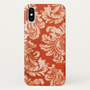 花のヴィンテージの壁紙の背景 iPhone X ケース