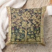 花のヴィンテージの芸術ウィリアム・モリスの生命の樹 クッション (ブランケット)