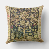 花のヴィンテージの芸術ウィリアム・モリスの生命の樹 クッション (裏面)