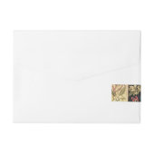 花のヴィンテージの芸術ウィリアム・モリスの生命の樹 ラップアラウンド宛名ラベル (裏面)