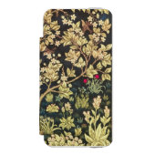 花のヴィンテージの芸術ウィリアム・モリスの生命の樹 INCIPIO iPhoneウォレットケース (フォリオ 正面)