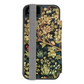 花のヴィンテージの芸術ウィリアム・モリスの生命の樹 INCIPIO iPhoneウォレットケース (フォリオ裏面)