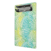 花のヴィンテージの黄色および青の勾配 ミニクリップボード (アングル2)