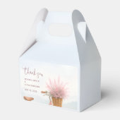 花のヴィンテージ自転車エンゲージメントパーティーお礼 フェイバーボックス (正面サイド)