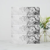 花のヴィンテージ・コラージュ1 モノクロ (スタンド正面)