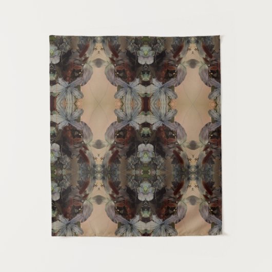 花のヴィンテージ タペストリー (正面)