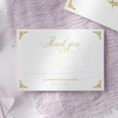 花のヴィンテージ ブライダルシャワー 感謝カード