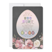 花のヴィンテージ ライラック チョーク イースター エッグ ハント パーティ