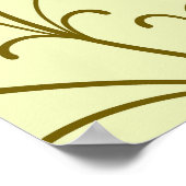 花のヴィンテージ:美しい背景イラスト ポスター (角)