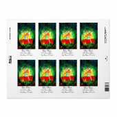 花の上で夢を見る妖精 ラベル (フルシート)