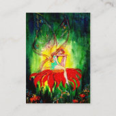 花の上で夢を見る妖精 名刺 (裏面)