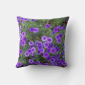 花の上に紫色のフロックス クッション (裏面)