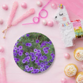 花の上に紫色のフロックス ペーパープレート (パーティー)