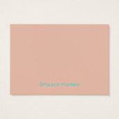 花の上に～鳥を乗せたアセオ・アート・カード (裏面)