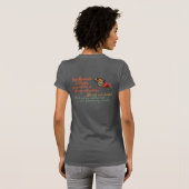 花の上のオオカナダモナカ Tシャツ (裏面フル)