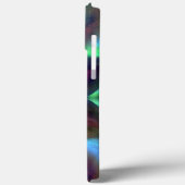 花の上の仮想の汚れ万華鏡のように千変万化するパターン火オレンジ Case-Mate iPhoneケース (裏面 / 左)