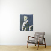 花の上の白い蝶 タペストリー (インサイチュ)