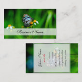 花の上の美しい蝶 名刺 (正面/裏面)