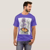 花の上の蝶 1 Tシャツ (正面フル)