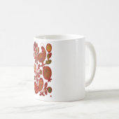 花の上の鶏 コーヒーマグカップ (正面右)