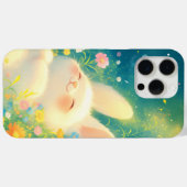 花の中でうたた寝するウサギ Case-Mate iPhoneケース (裏面 (横))