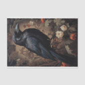 花の中でレイヴン4デコペ紙 薄葉紙 (正面)