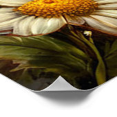 花の中で愛らしい黒い子猫 ポスター (角)