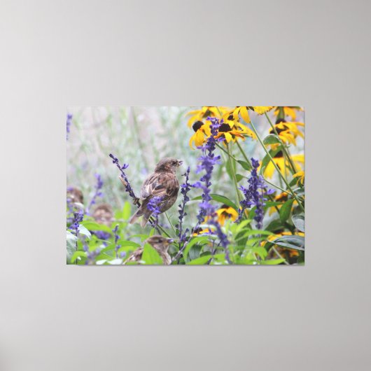 花の中で キャンバスプリント (正面)