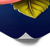 花の中に隠れカラフルた鳥 ポスター (角)