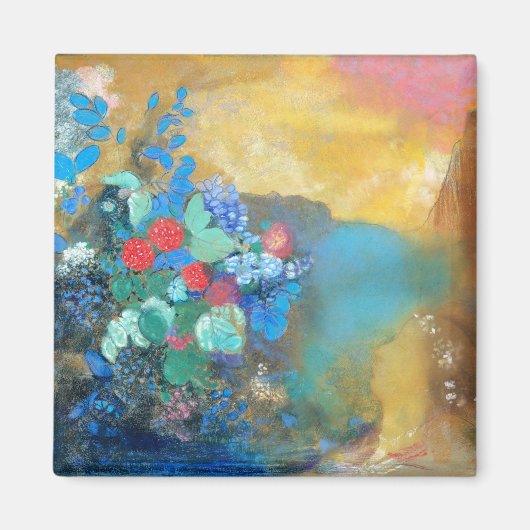 花の中のオペリア |オディロンレドン マグネット (正面)