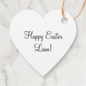 花の中のキュートなイースターバニー フェイバータグ (裏面)