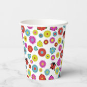 花の中のテントウムシ 紙コップ (裏面)