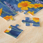 花の中のドイツのシパード ジグソーパズル (側面)