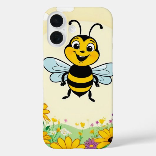花の中のハッピービーカラフル Case-Mate iPhoneケース (裏面)