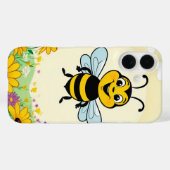 花の中のハッピービーカラフル Case-Mate iPhoneケース (裏面 (横))