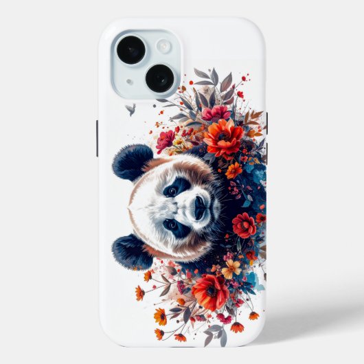 花の中のパンダ Case-Mate iPhoneケース (裏面)